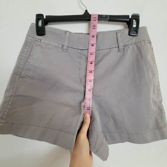 NEW J. Crew Chino Gray Cotton Blend 4in Shorts Style G2331 Size 00 - Picture 9 of 15